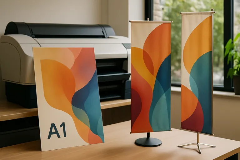 Efficiënt en creatief drukwerk: van posters tot baniervlaggen